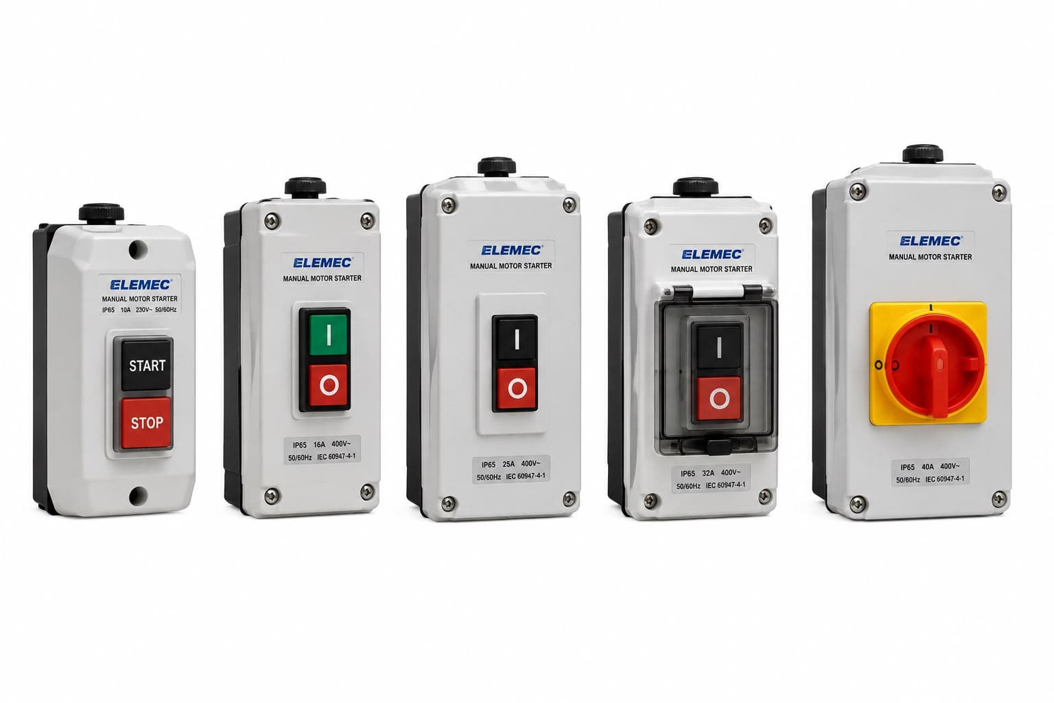 Arrancadores manuales para protección de motores