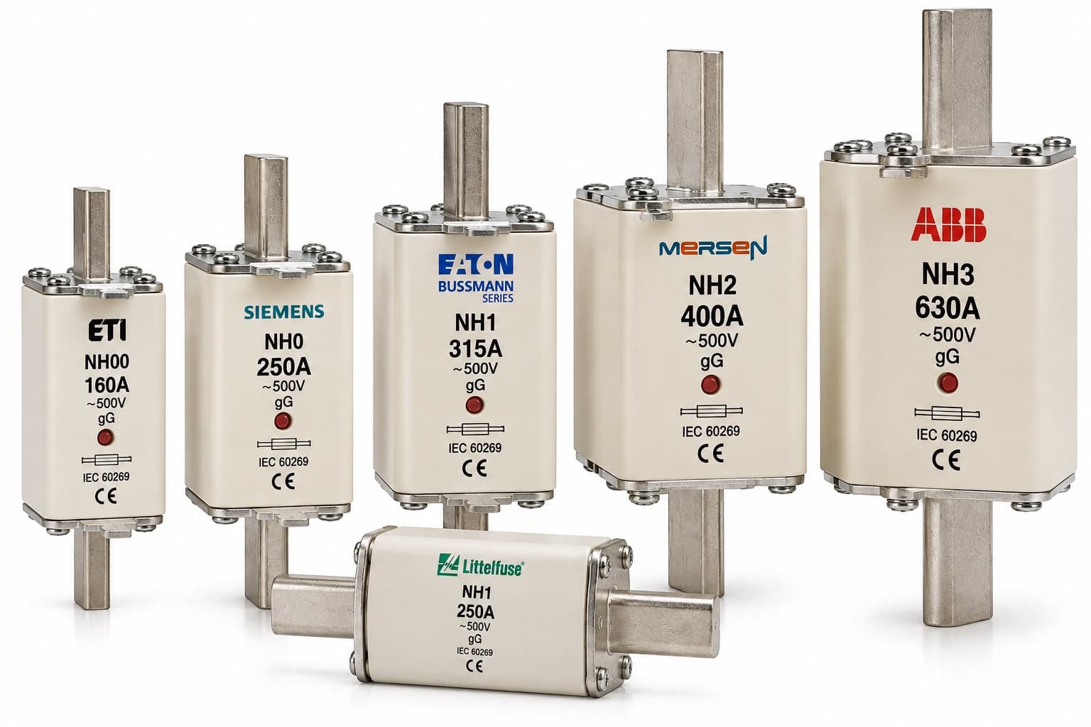 Fusibles industriales tipo NH